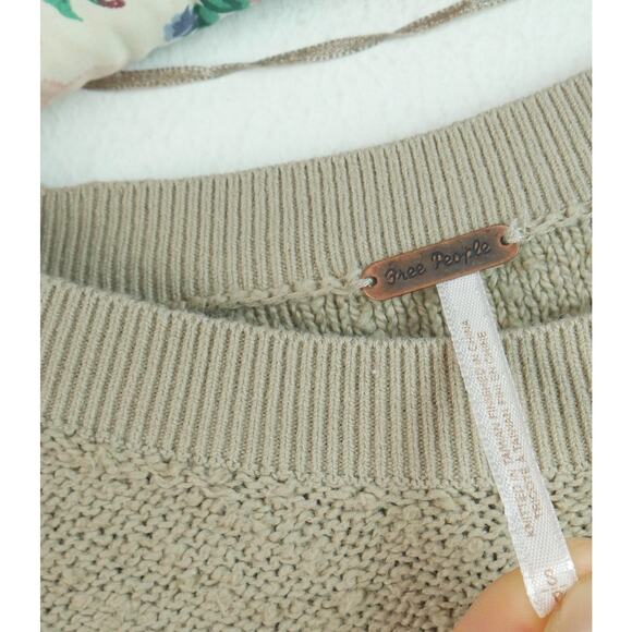 Free People Found My Friend Pullover Small Oversized Slouchy Cozy Balloon Sleeve - Picture 4 of 7